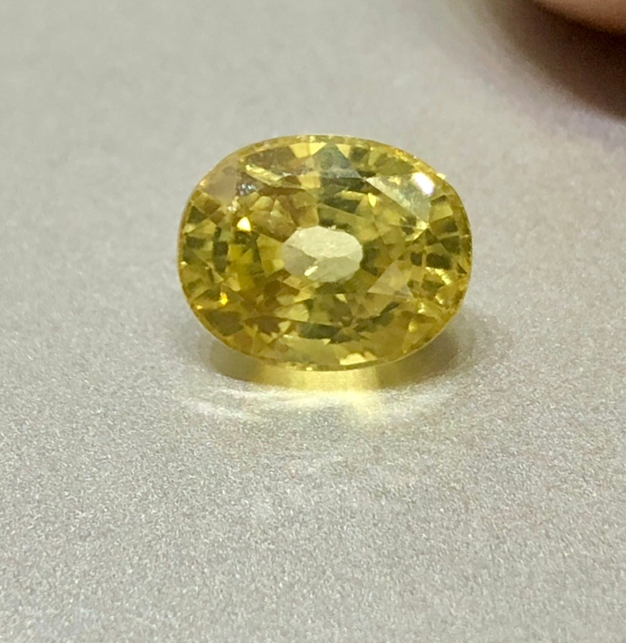 1.9 crt Ceylon Yellow Zircon – Oval Cut Loose