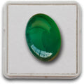Natural Green Aqeeq (Agate) — 3.2 Carat Oval Cabochon